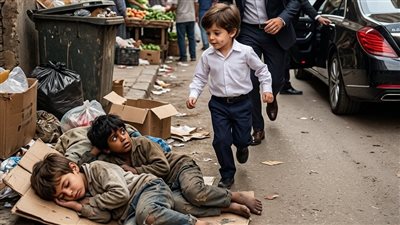 هذان الطفلان النائمان بين القمامة يشبهانني 